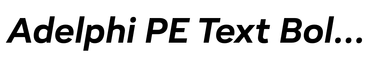 Adelphi PE Text Bold Italic